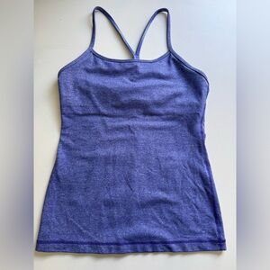 Lululemon Power Y Tank - Heather Blue - Size 6